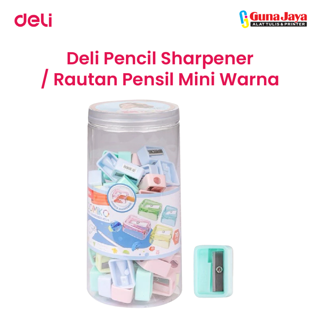 

DELI CH561 PENCIL SHARPENER - Pencil Sharpener / Rautan Serutan Pencil Mini Warna Macaroon Lucu