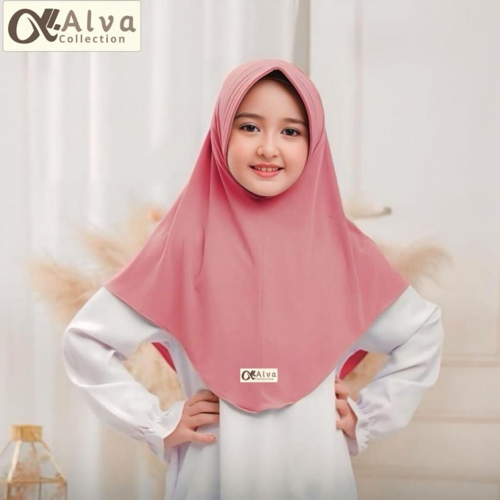 HOT Hijab instan bergo Hamidah Anak 3-12 tahun Jersey Premium jilbab anak sekolah SD SMP hamida