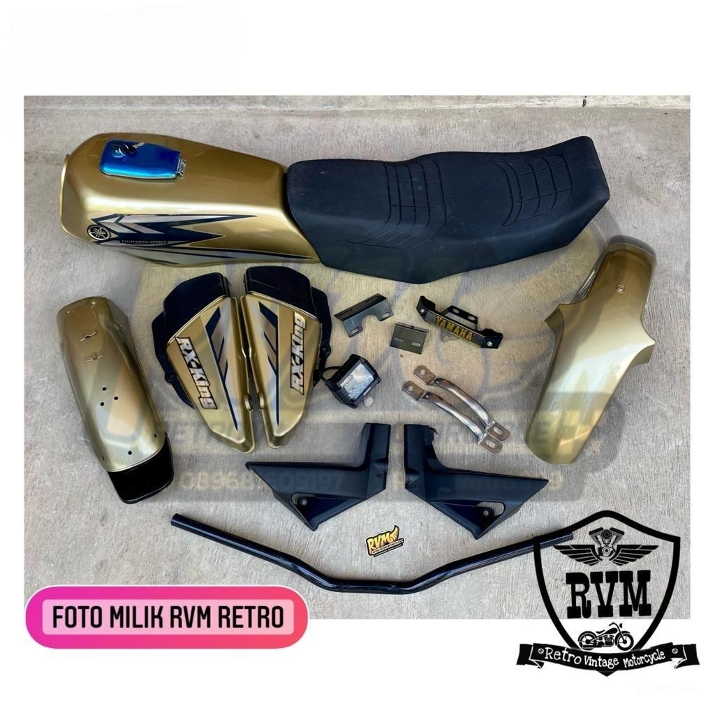 Cover Body set tangki RX King gold set Rx king 2002 gold lokal