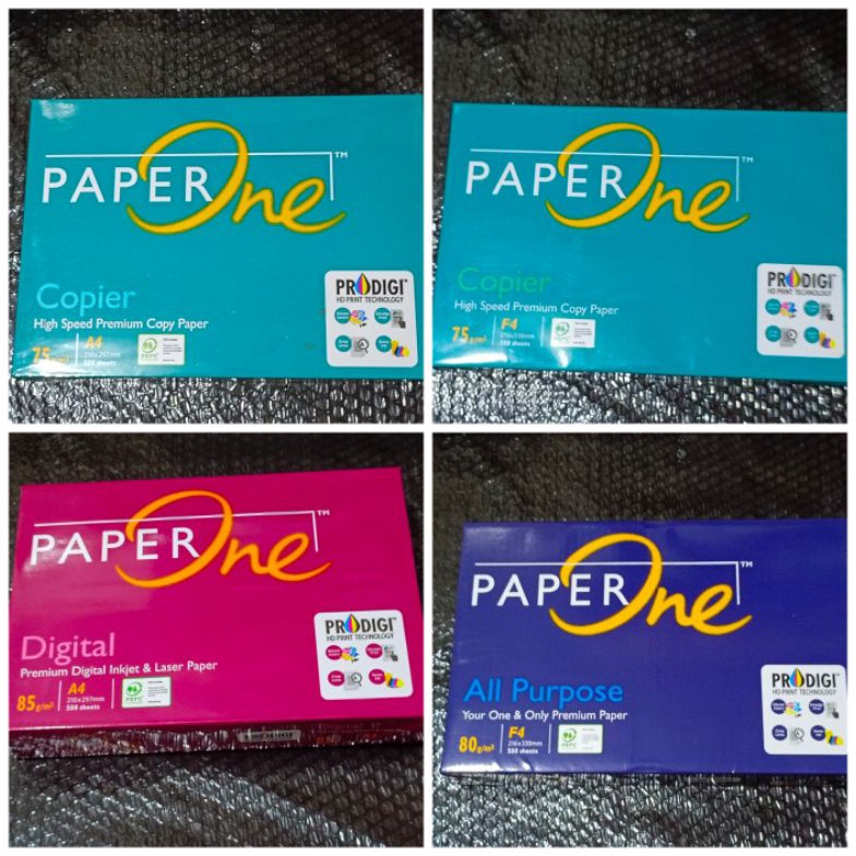 

Best Terlaris KERTAS HVS A4 PAPERONE PAPER ONE A4F4 75GR885GR PRINT FOTOCOPY 1 RIM M52