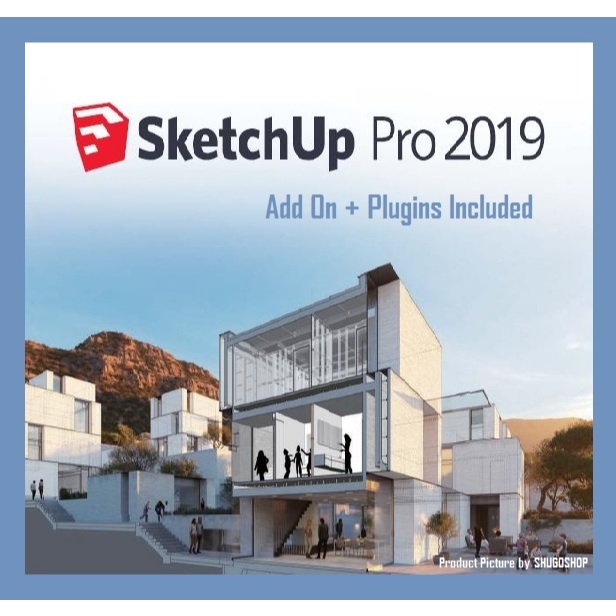 Software Komputer SketchUp Pro 2019 with 100+ Plugins
