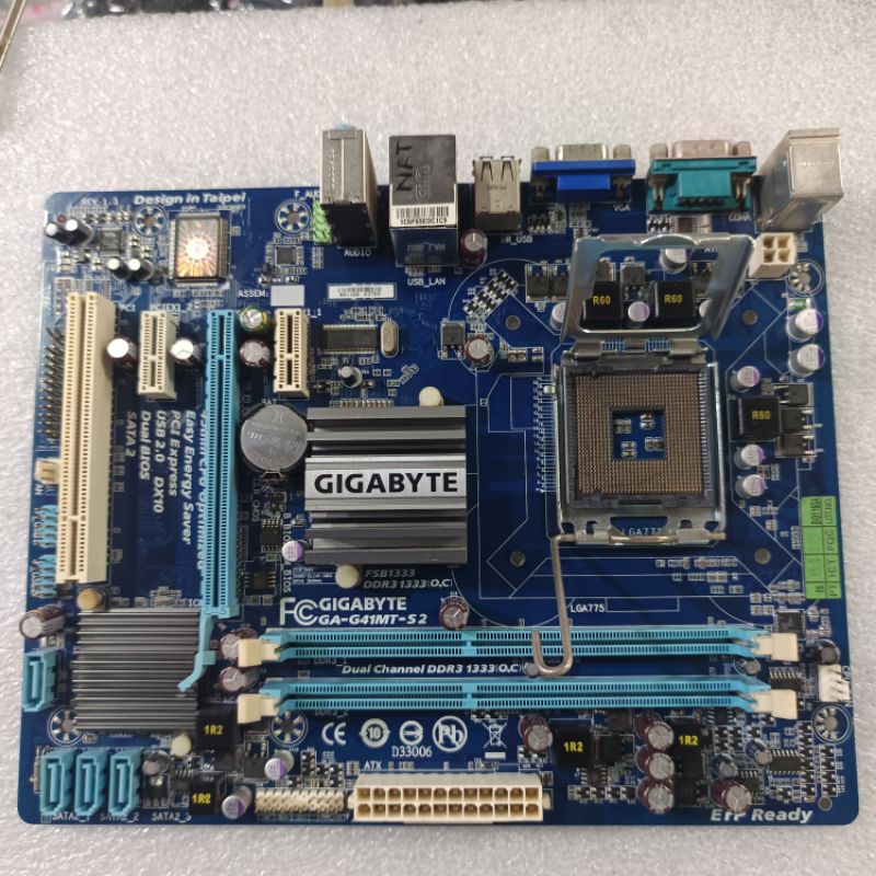 mainboard motherboard Gigabyte ga-g41mt-s2 socket lga 775 support prosessor intel dual core 2 duo be