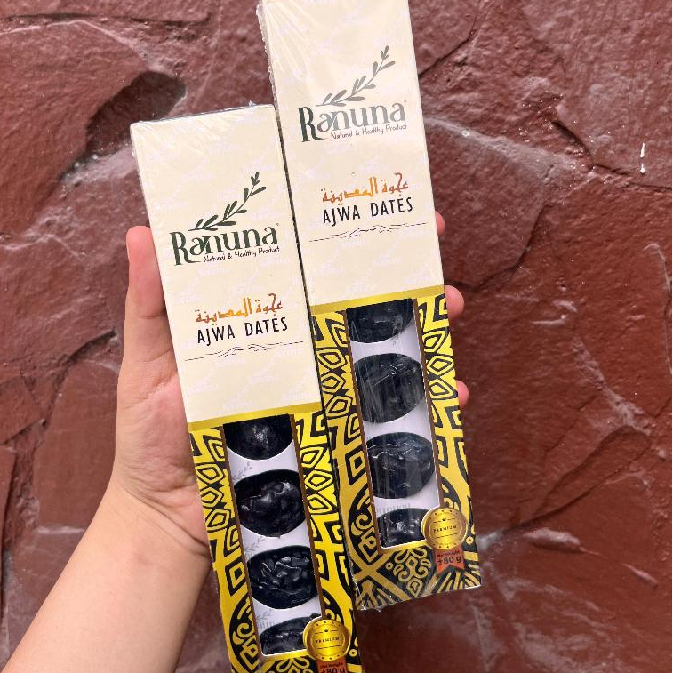 

KURMA AJWA RANUNA 7 BUTIR / KURMA SEVEN KEMASAN : DUS PREMIUM