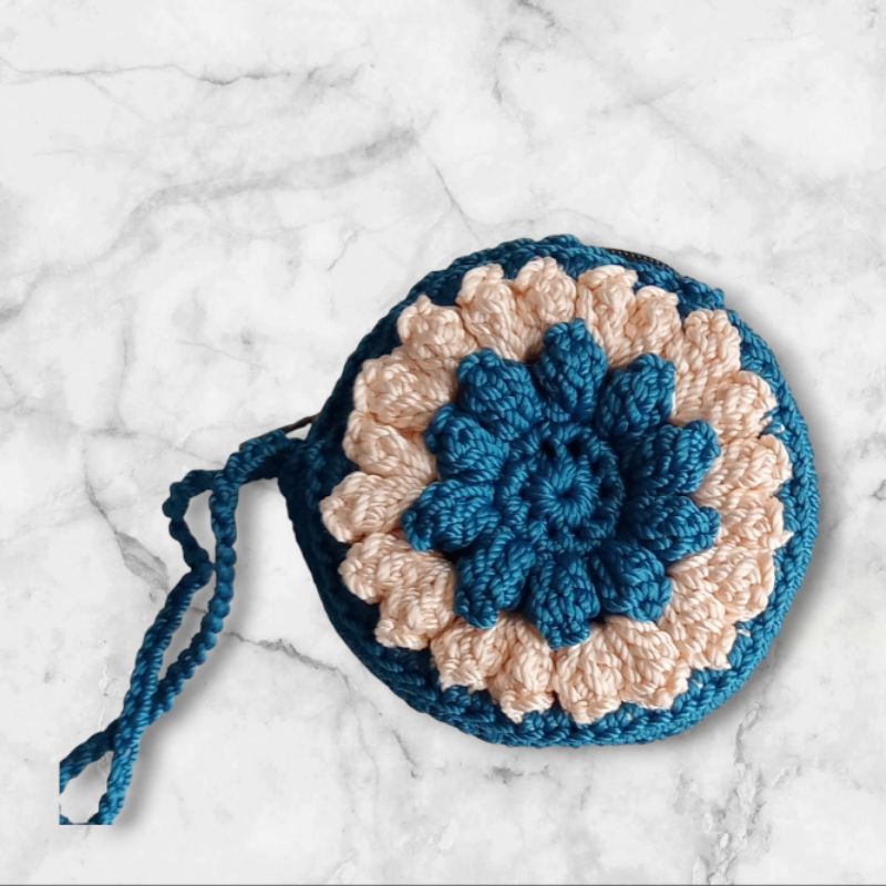 dompet rajut bulat dompet rajut koin dompet rajut unik