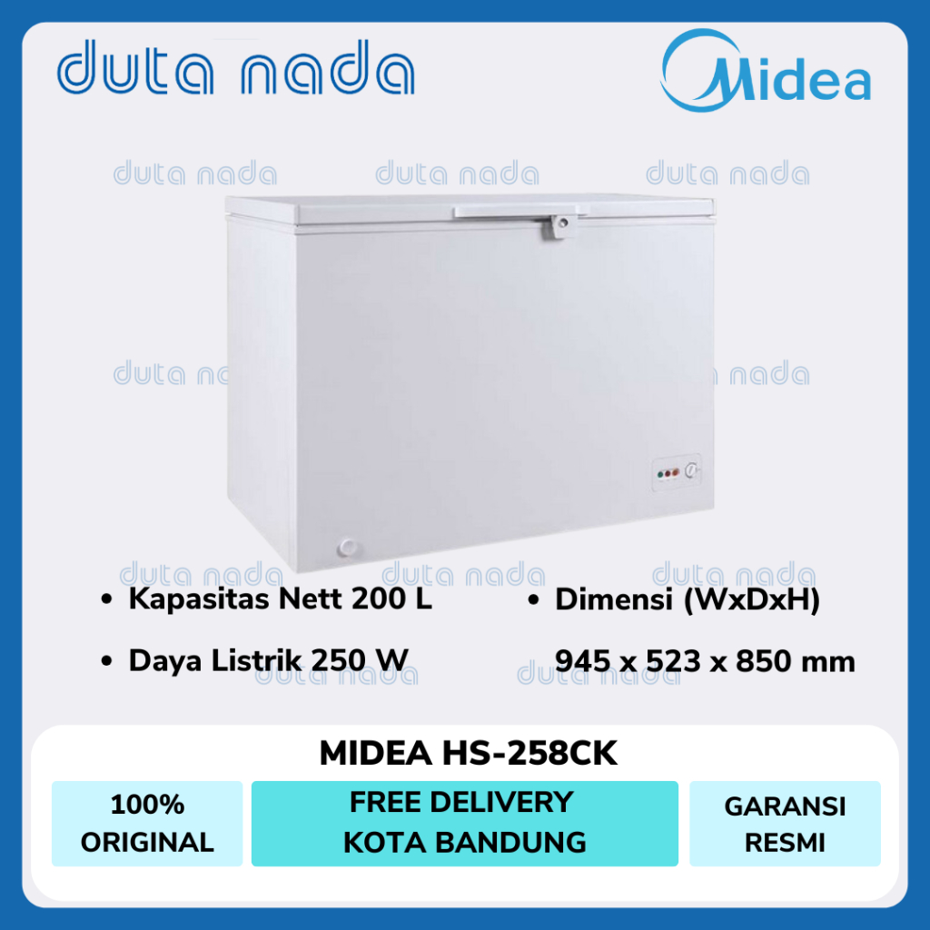 Midea Chest Freezer 200L HS258CK / HS-258CK