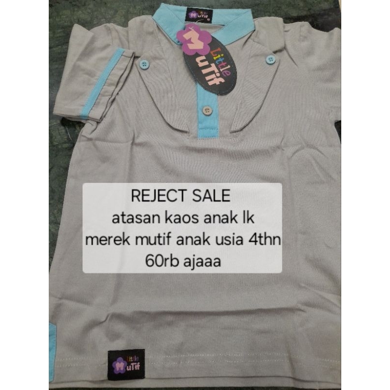 REJECT SALE atasan kaos anak lk merek mutif