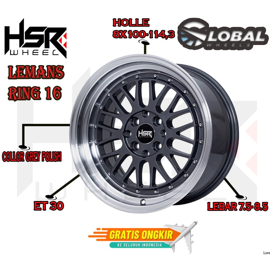 Velg Mobil Celong Ring 16 HSR Lemans Bestfor Avanza Corolla Soluna Mobilio Kijang