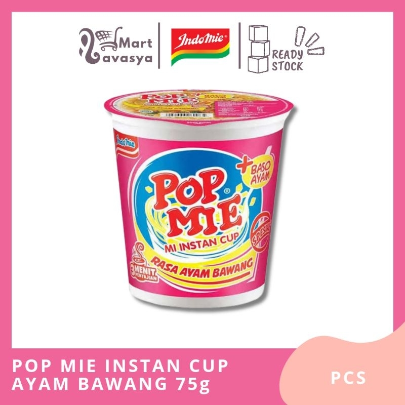 

POP MIE INSTAN CUP AYAM BAWANG 75g - 1 PCS - KOTA BANDUNG - LAVASYA MART