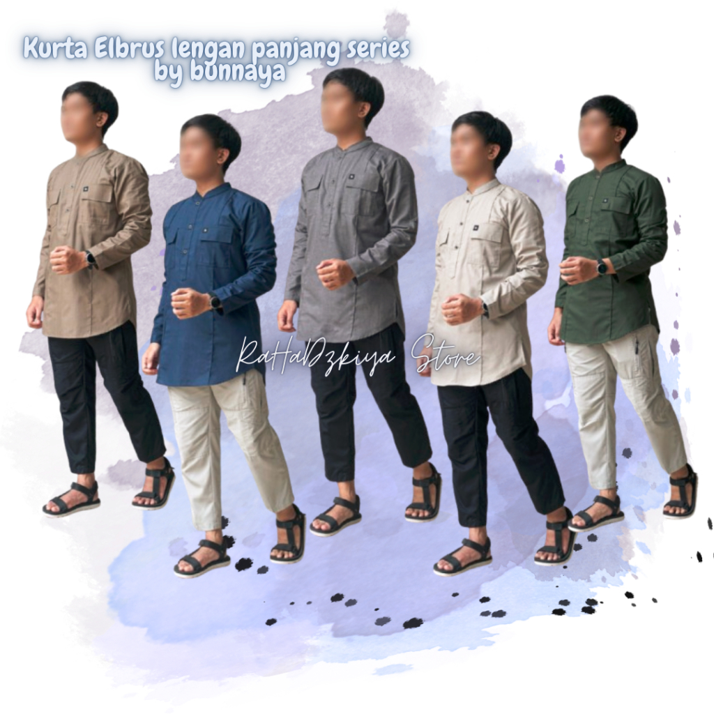 Kurta dewasa koko muslim ready stok size Kurta Elbrus long sleeve by Bunayya Sunnah Clothing bs COD