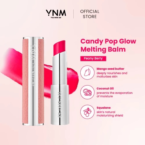YNM Candy Pop Glow Melting Balm - Peony Berry (MINUS BOX)