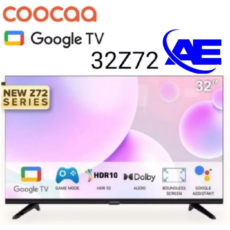 [[COD]] TV ANDROID Coocaa 32inchi (32z72) voice control bergaransi resmi 3thn