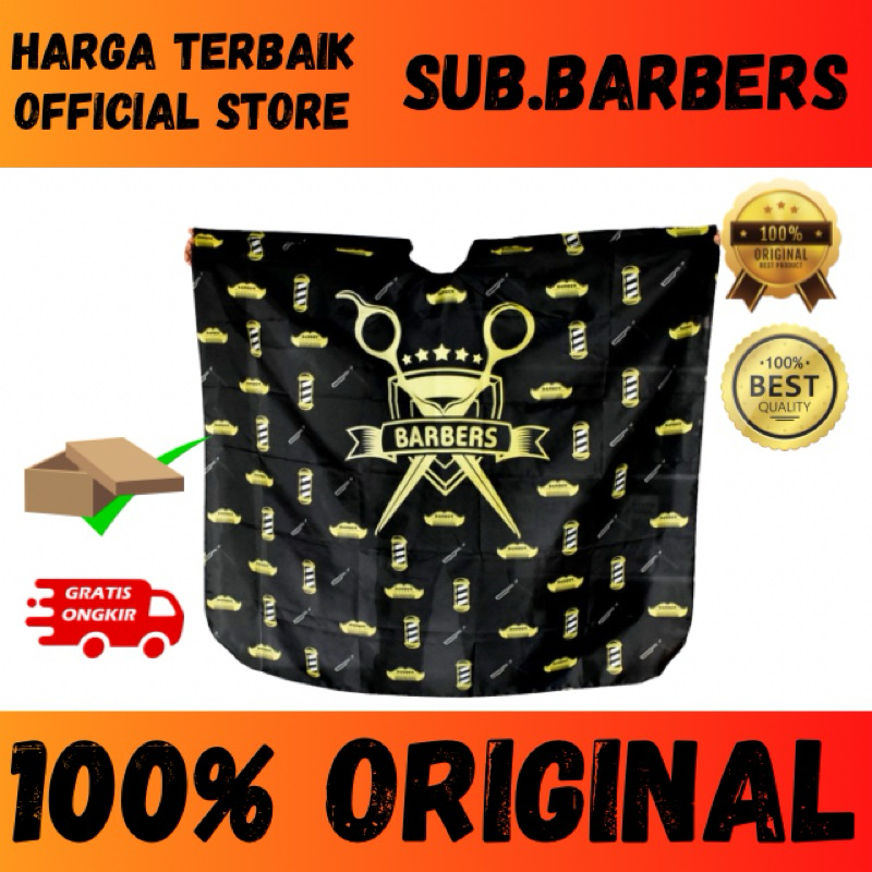 Jubah Apron Original-Kain Kip Barbershop-Kain Pangkas Rambut