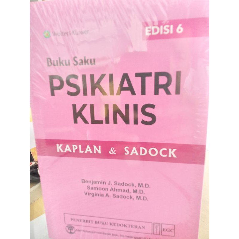 Buku Saku Psikiatri Klinis Kaplan dan Sadock Edisi 6