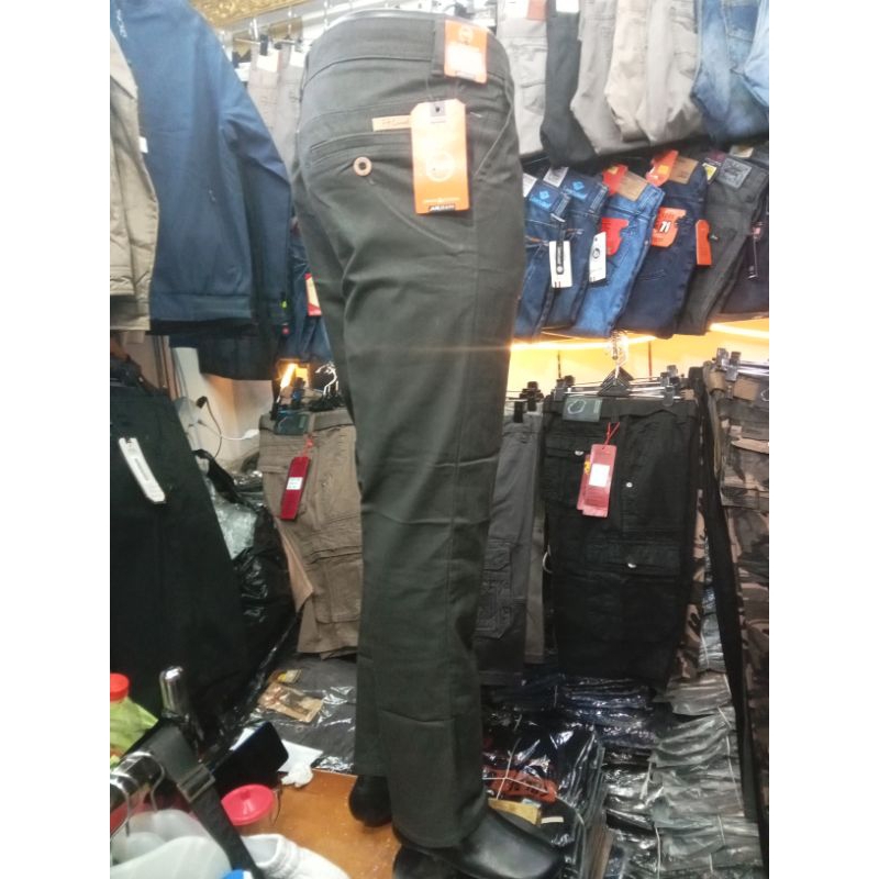 CELANA PANJANG PRIA KATUN KANVAS CASUAL BAHAN KANVAS NON STRETCH SLIM FIT AR JEANS