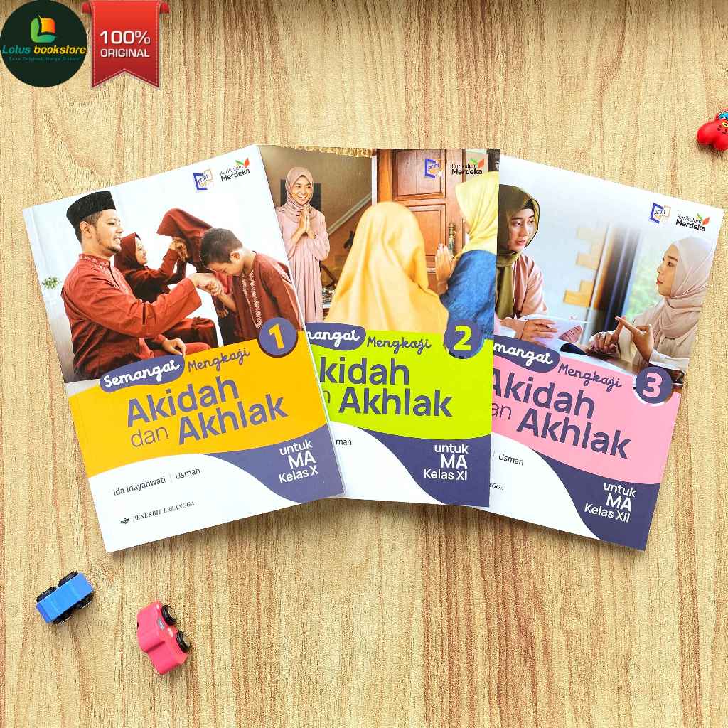 Akidah Akhlak kelas 10 11 12 - Kurikulum Merdeka - Buku Erlangga Original