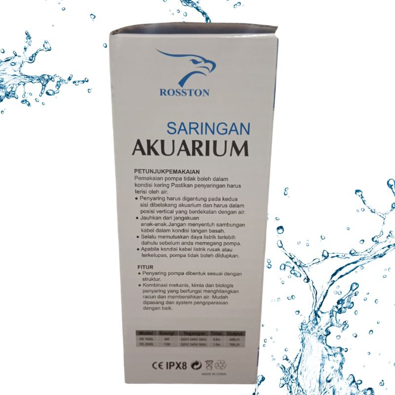 Pompa Internal Filter Aquarium ROSSTON RS 1000L