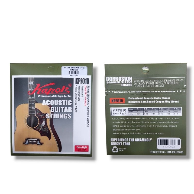 Tali Gitar / senar Gitar Kapok Akustik ORIGINAL