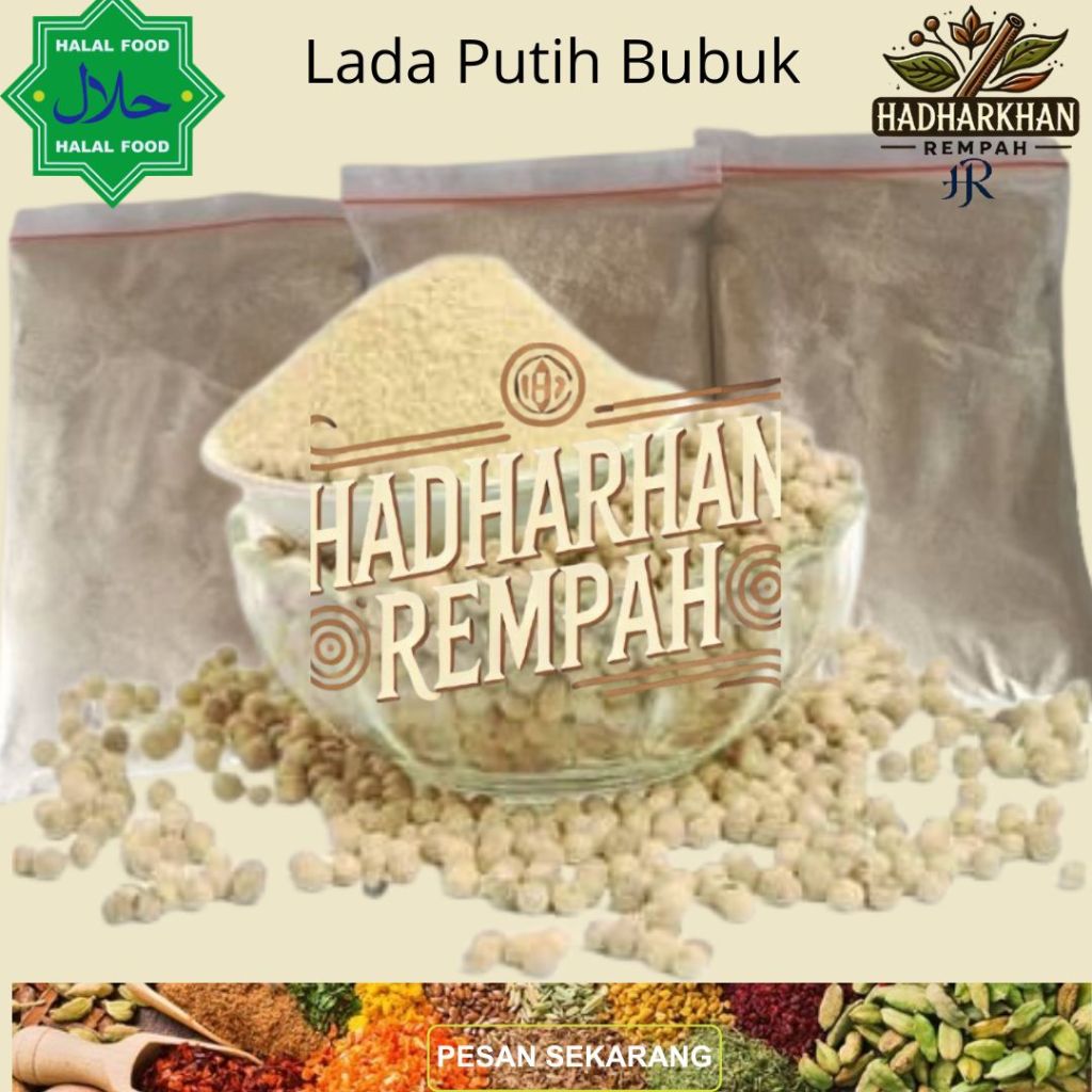 

Lada Putih Bubuk 50 gr repack