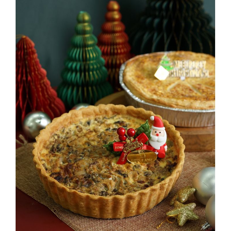 

OVER THE TOP MUSHROOM QUICHE - Hampers Natal - Christmas Hampers - Parcel Natal - New Year Gift