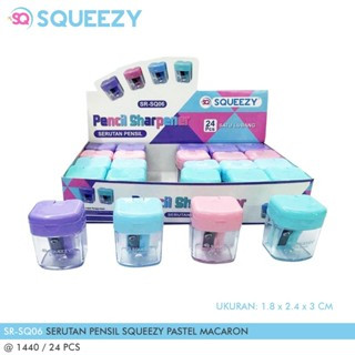 

Serutan Pensil Rautan Pensil Sharpener Pencil PASTEL SR-SQ06