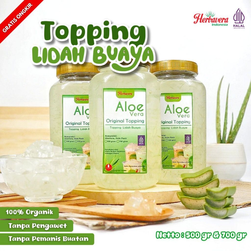 

Topping Aloe Vera Lidah Buaya 700 Gram