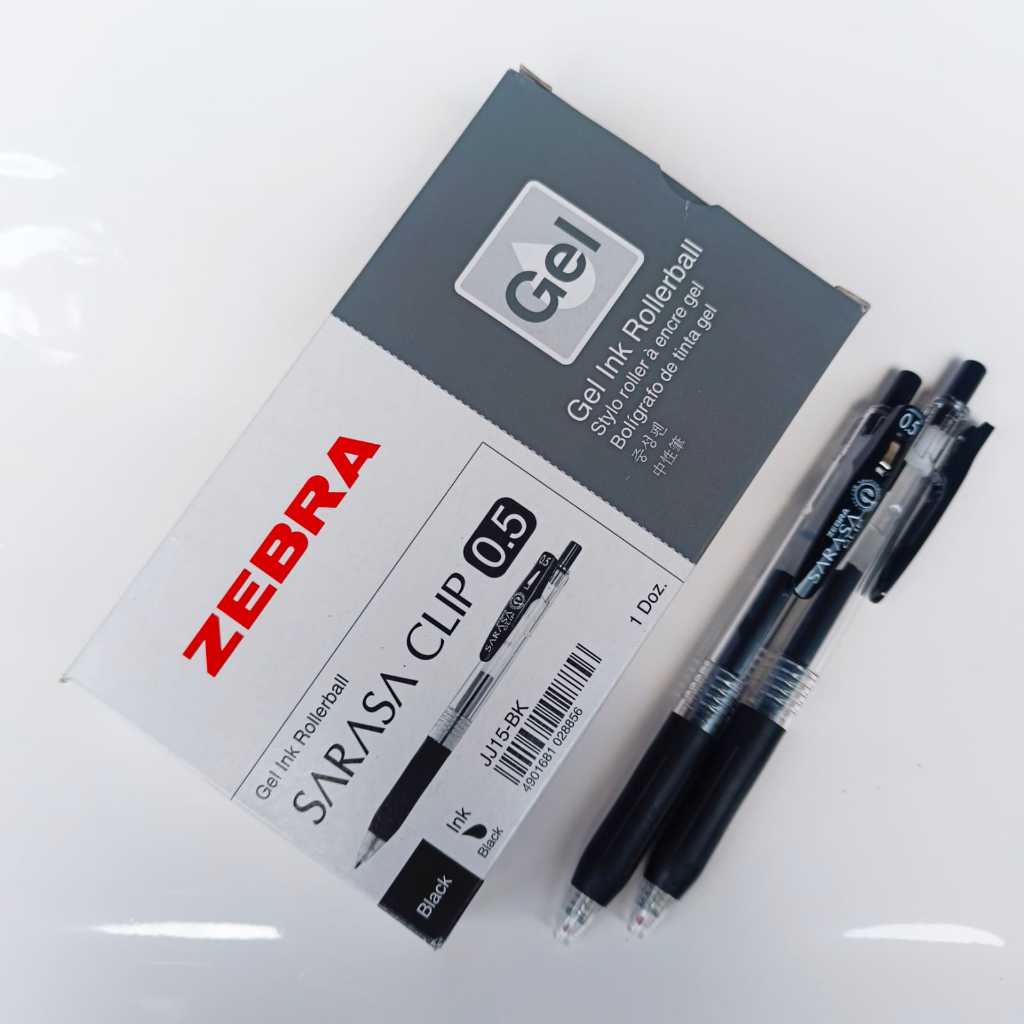

Zebra Gel Pen Pulpen Sarasa Clip - 0.5 mm Gel Ink Rollerball Bolpen Sarasa