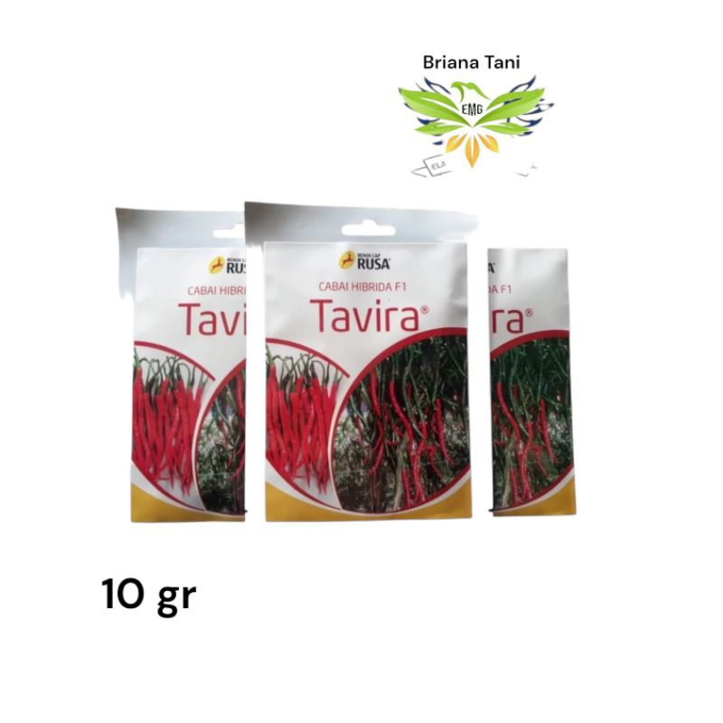 ￼Tavira F1 10gr Benih Cabe Keriting Merah Cap Rusa Rimbun