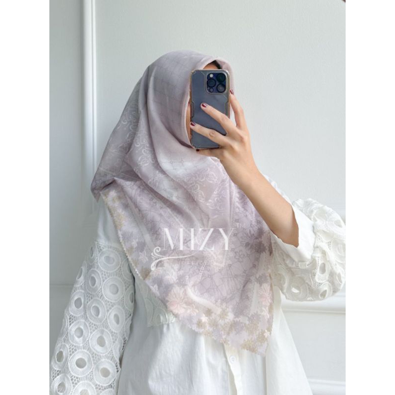HIJAB VOAL LC Trend terbaru fashion ootd muslim wanita jilbab segi empat cantik laser cut kerudung m