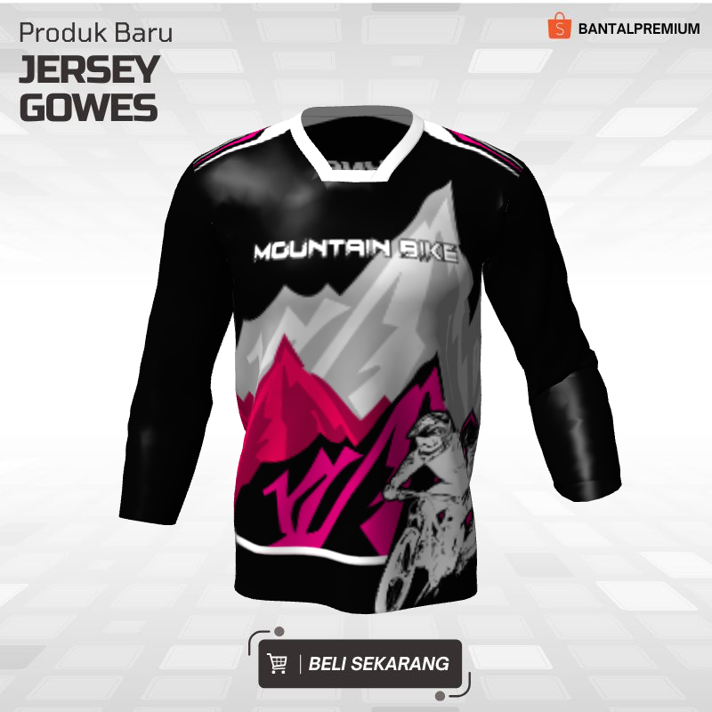 Kaos Jersey Sepeda Gunung MTB - Jersey Gowes Custom Lengan Panjang (dnhl106)