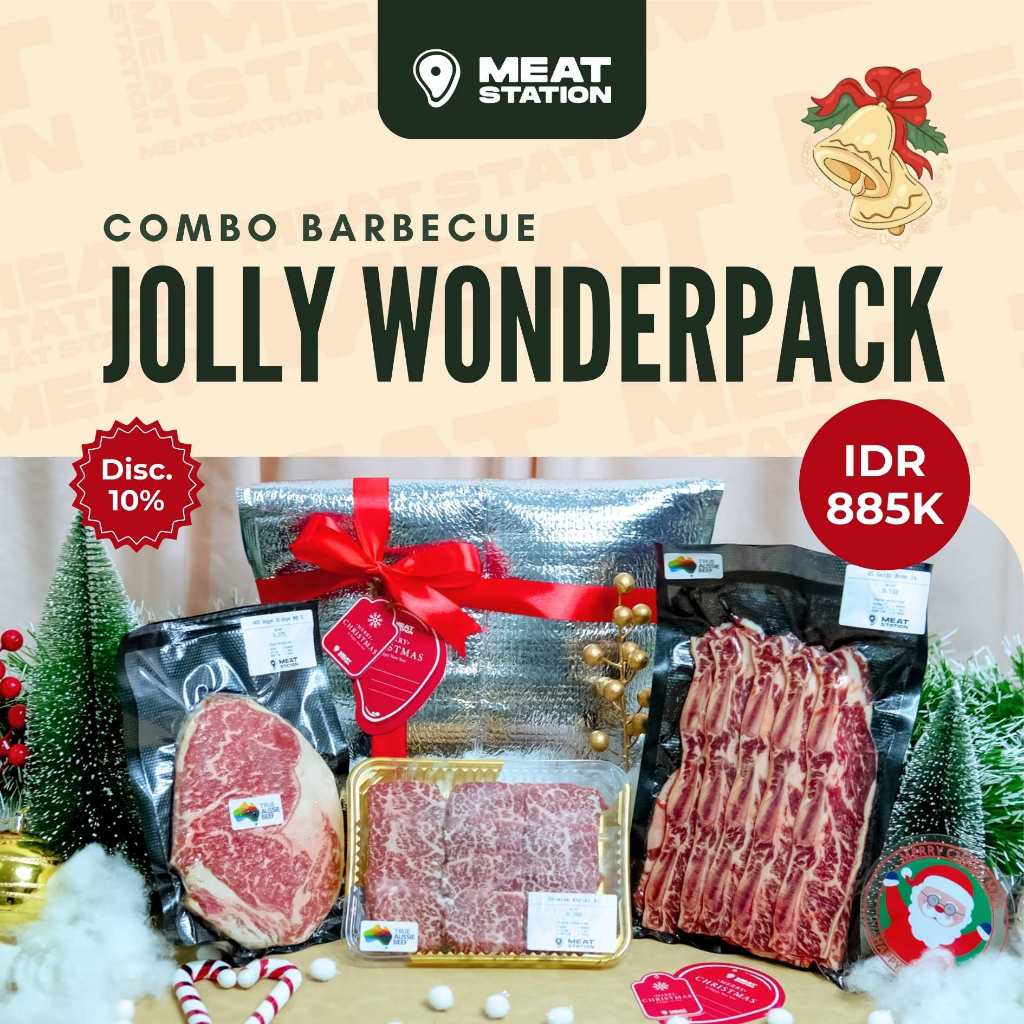 

Combo Christmas JOLLY WONDERPACK Barbecue Package for 2-4pax/ Beef Slice / Beef Steak Cut