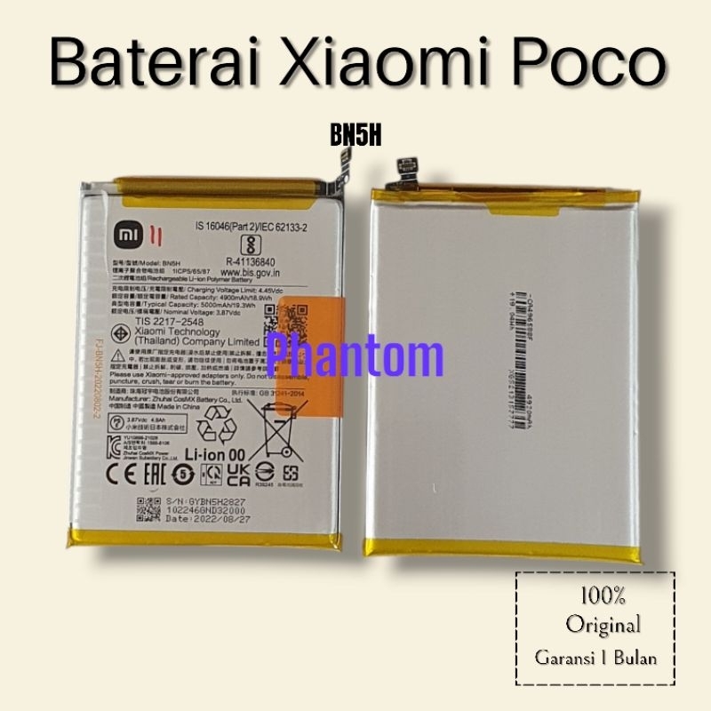 Baterai XIAOMI REDMI 10A/REDMI 10C BN56 BN 56 ORI