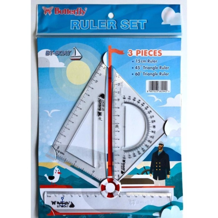 

Butterfly Penggaris Set / Souvenir Ultah / Kado Anak / Alat Tulis Sekolah GIRAFFE / GAJAH / CAT / BOAT