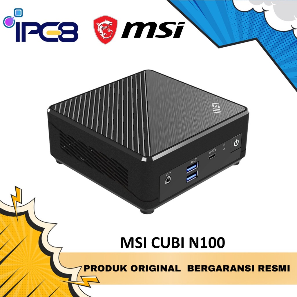 MSI MINI PC CUBI N ADL INTEL N100 FULL SET | MINI PC INTEL CELERON N100 WITH RAM / SSD