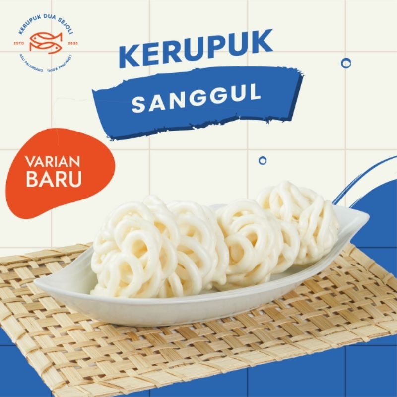 

DUA SEJOLI - Kerupuk Kemplang Sanggul Ikan Tenggiri Snack Asli Palembang