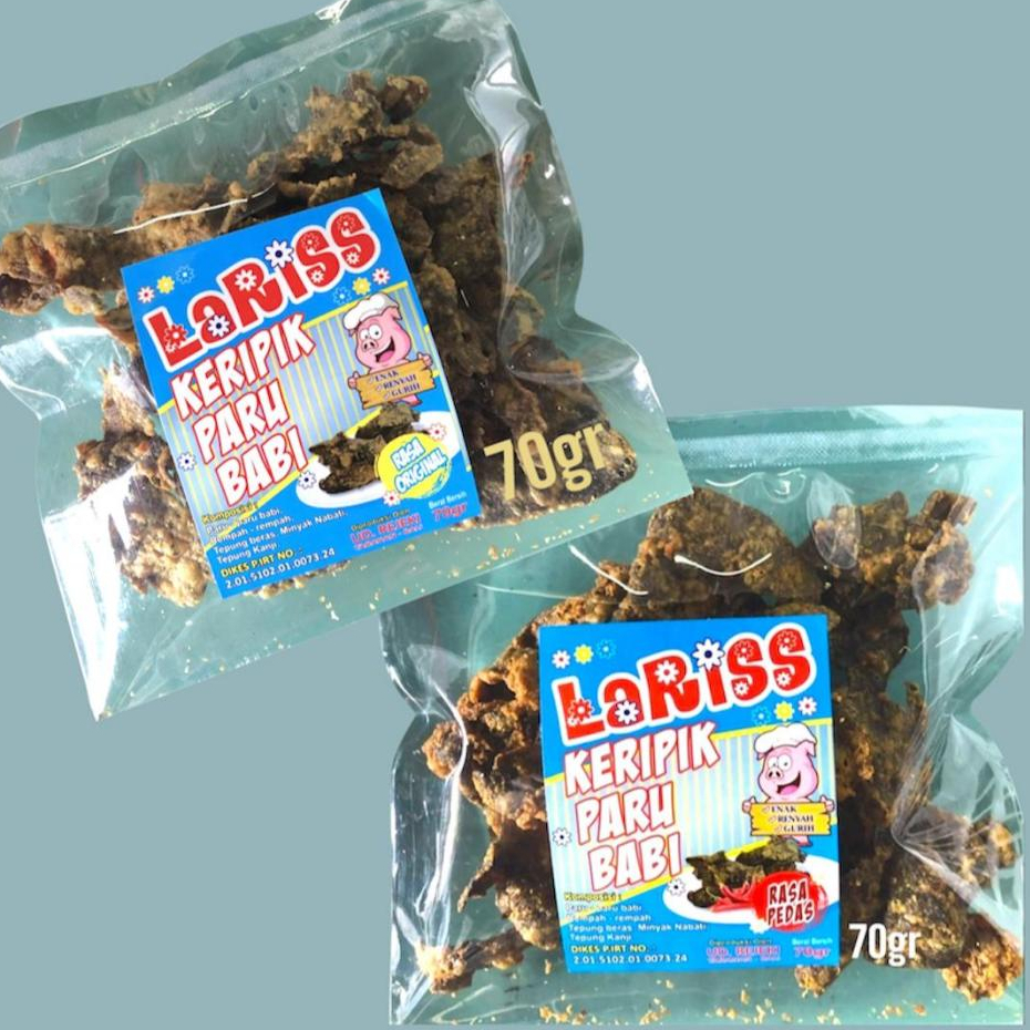 

KERIPIK PARU BABI LARISS 70GR