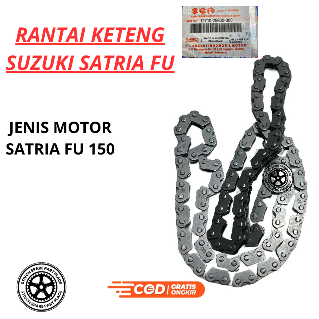 RANTAI KETENG SUZUKI SATRIA FU 150 / RANTAI MESIN SATRIA FU / RANTE KETENG SATRIA FU 150