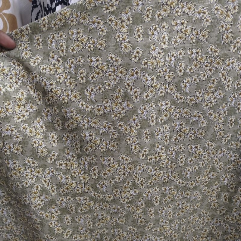 Bahan linen motif | kain linen | bahan linen motif bunga | linen pure | kain linen | bahan kemeja | 