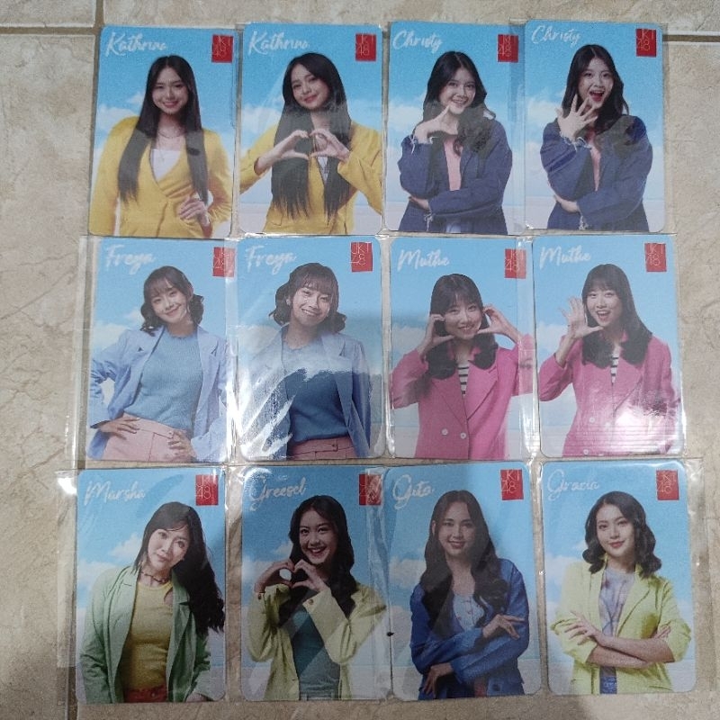Photocard Jtrust x JKT48 Batch 2 PC Freya Greesel Gita Kathrina Gracia Muthe Christy