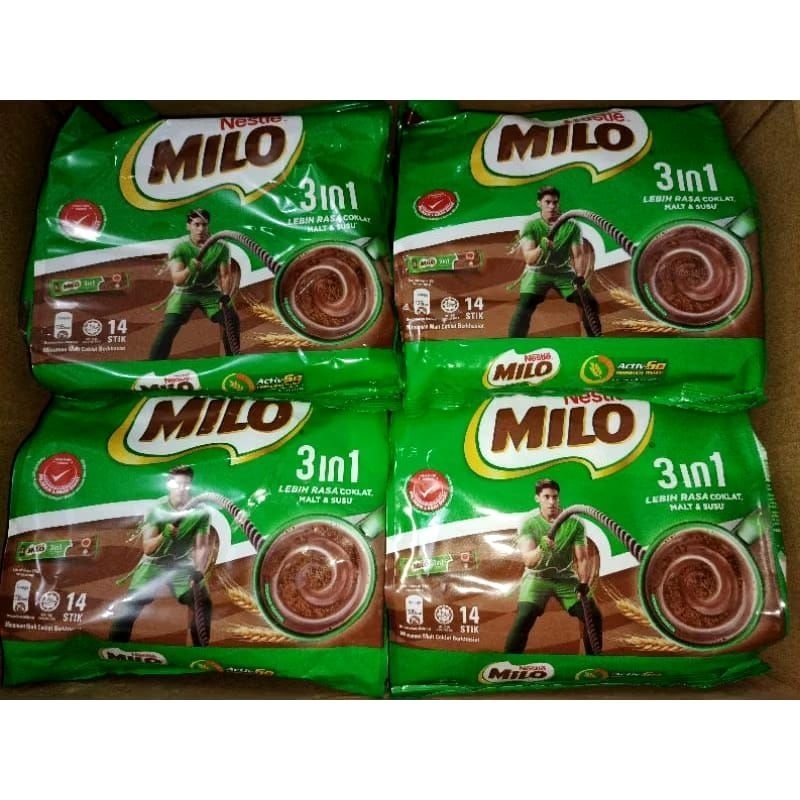 

Milo 3in1 isi 14 sticks 1 dus (24x14 stik x33g)