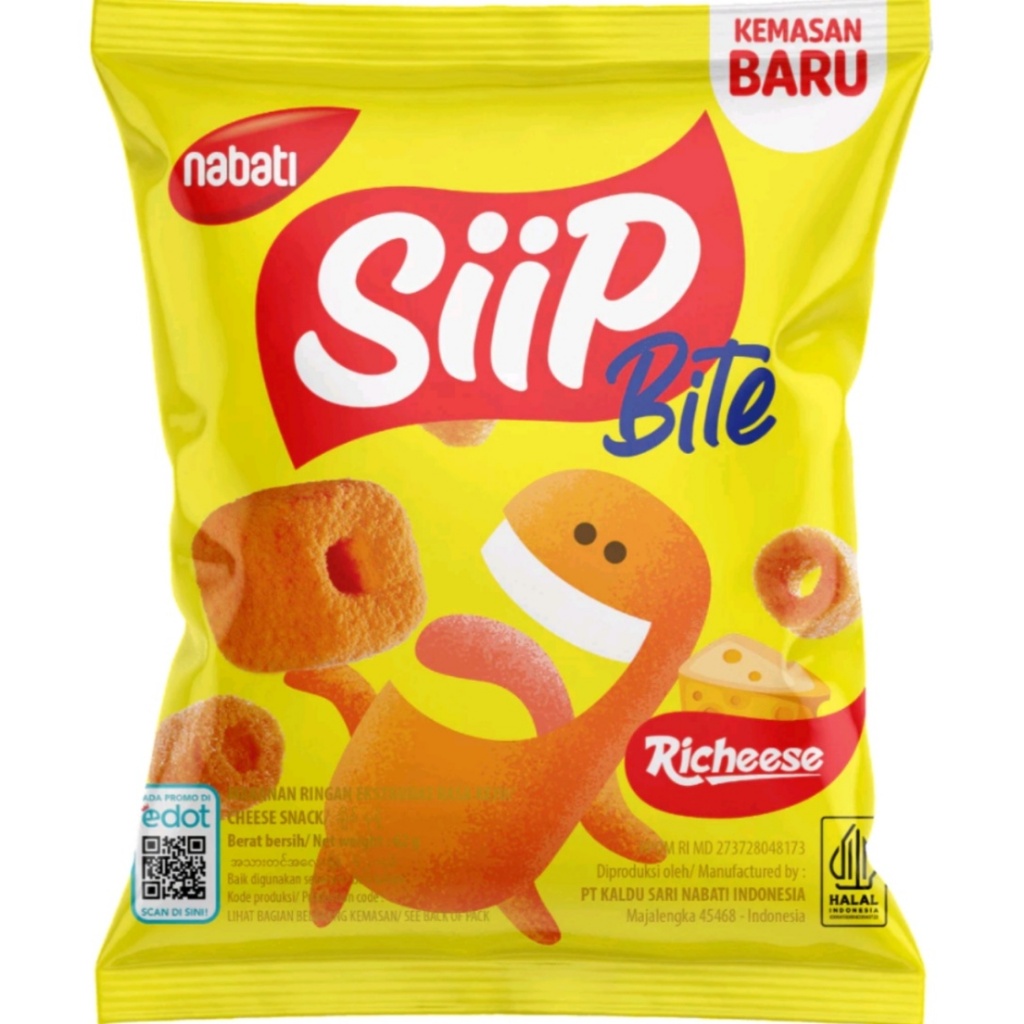 

Nabati Siip Stick Snack Keju 26 gr - 10pc