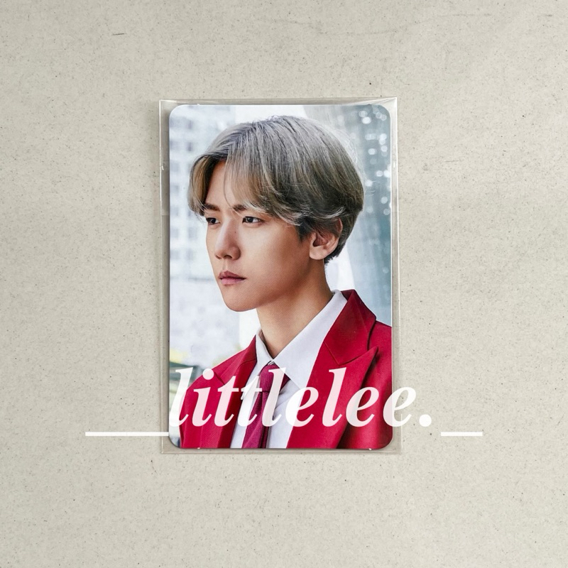 BAEKHYUN PHOTOCARD JAS MERAH || BAEKHYUN ELYXION PHOTOCARD