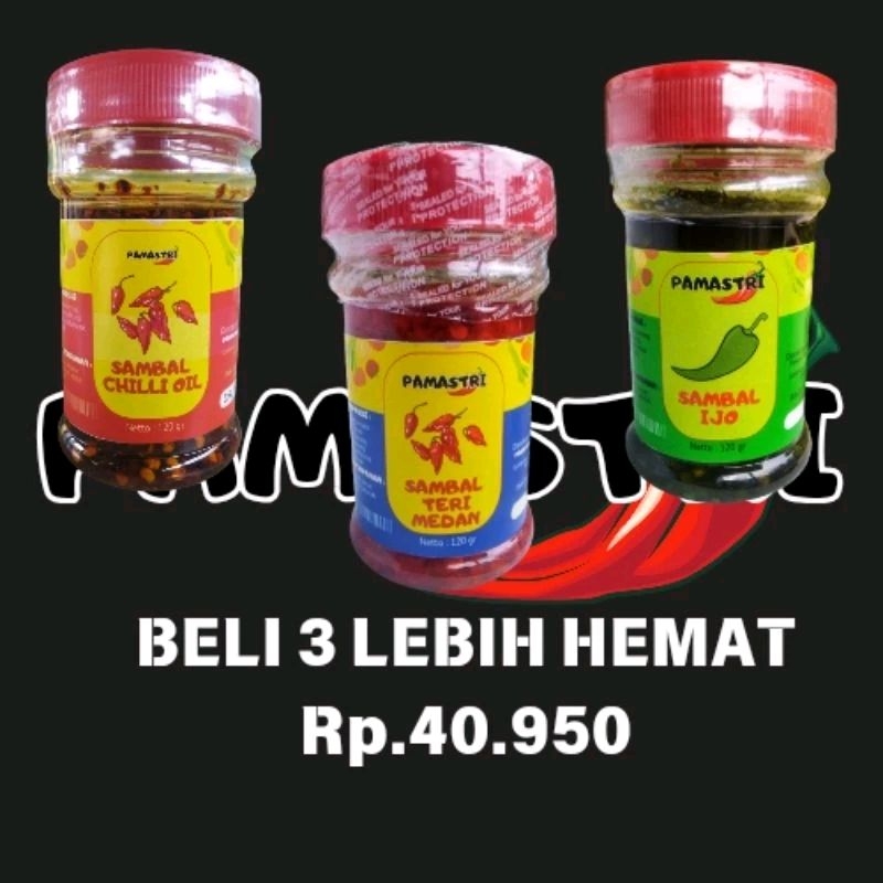 

PAKET 3 SAMBAL CHILLI OIL SAMBAL TERI MEDAN SAMBAL IJO