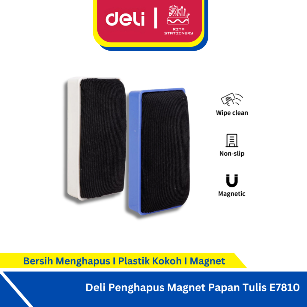 

Deli Magnetic Whiteboard Eraser / Penghapus Magnet Papan Tulis E7810