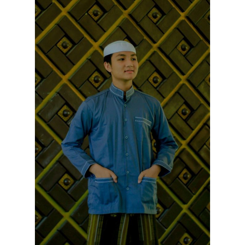 Baju koko premium Baju koko lengan panjang baju koko haibah baju pakaian muslim pria baju koko haiba