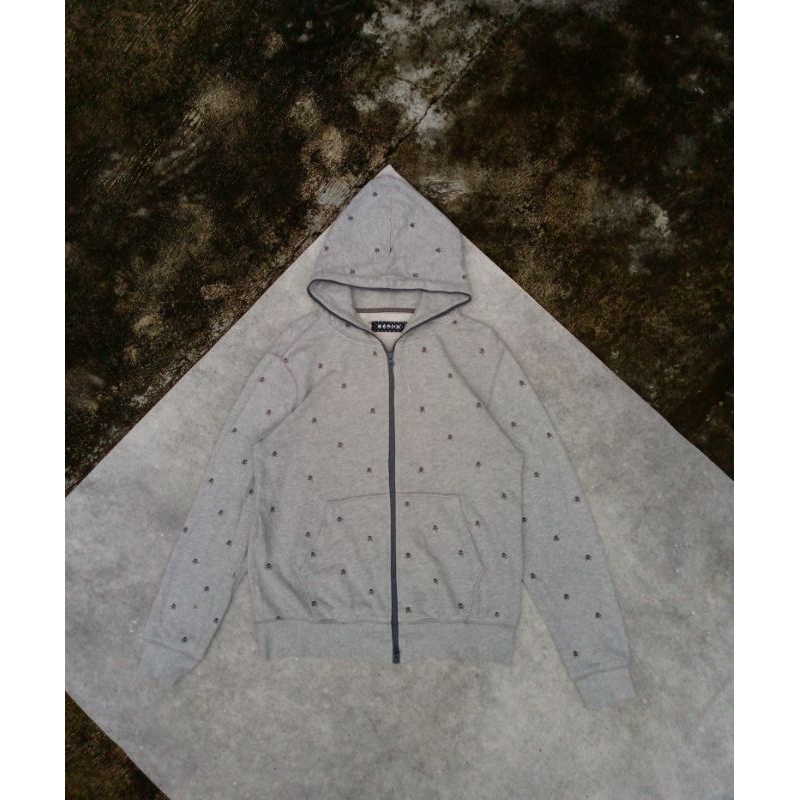 Zip Hoodie abu abu BEAMS