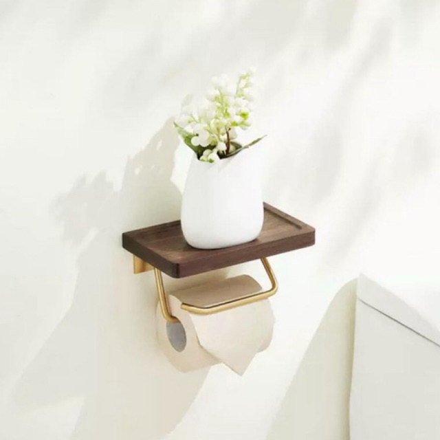 Tempat Tissue Toilet Tempel / Tempat Tisue Kamar Mandi/ Gantungan Tisue Kamar Mandi Kayu Minimalis