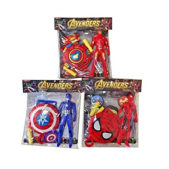 Mainan Shield Figure Superhero Anak Dapat Tembakan Mainan
