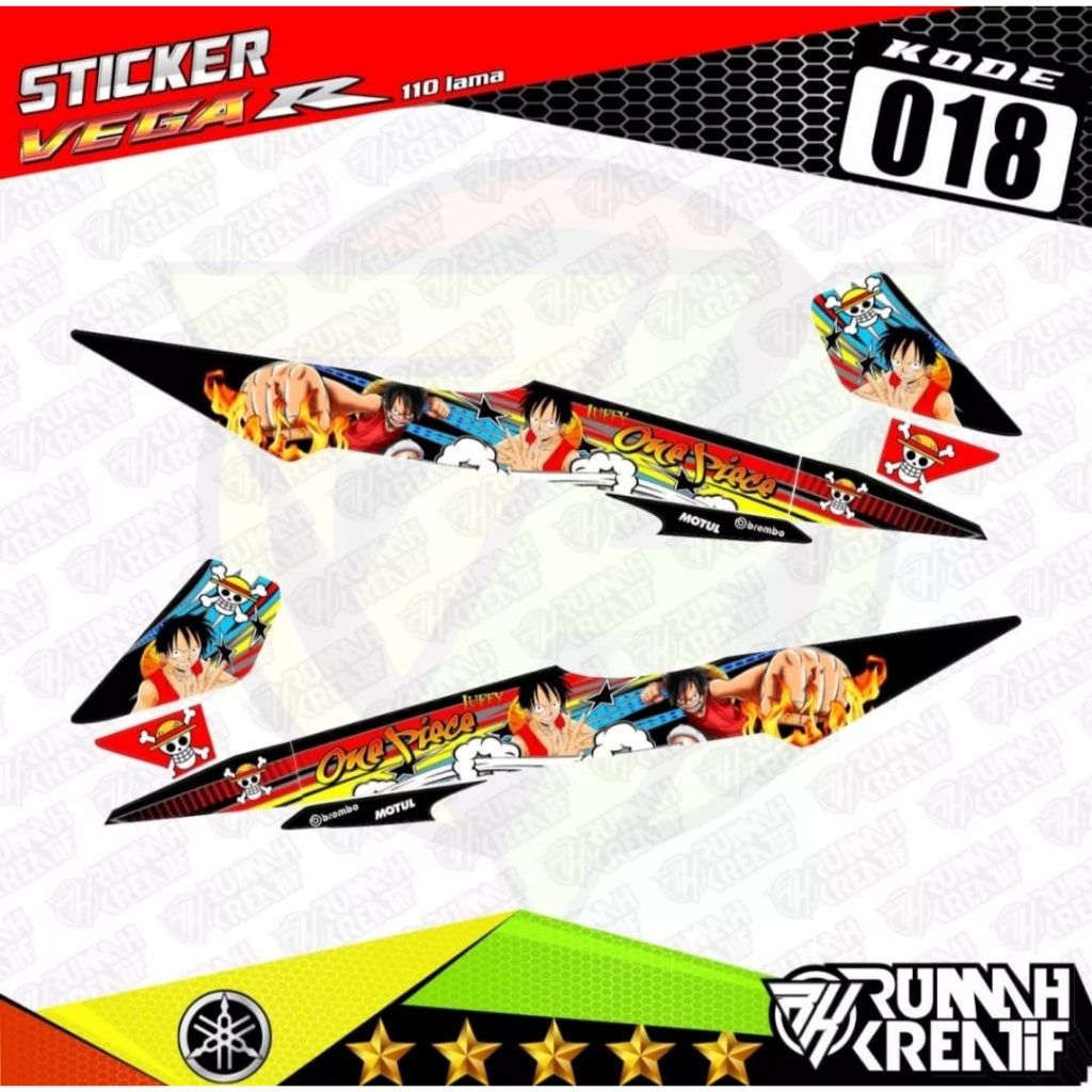 Decal Sticker Striping Variasi Vega R 110 old/Decal Vega R 110/Striping Vega R 110