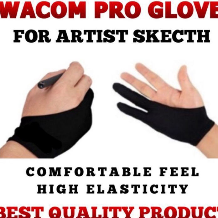 Bonuskan wacom  huion  xp pen profesional drawing glove  artist glove sarung tangan gambar untuk tab