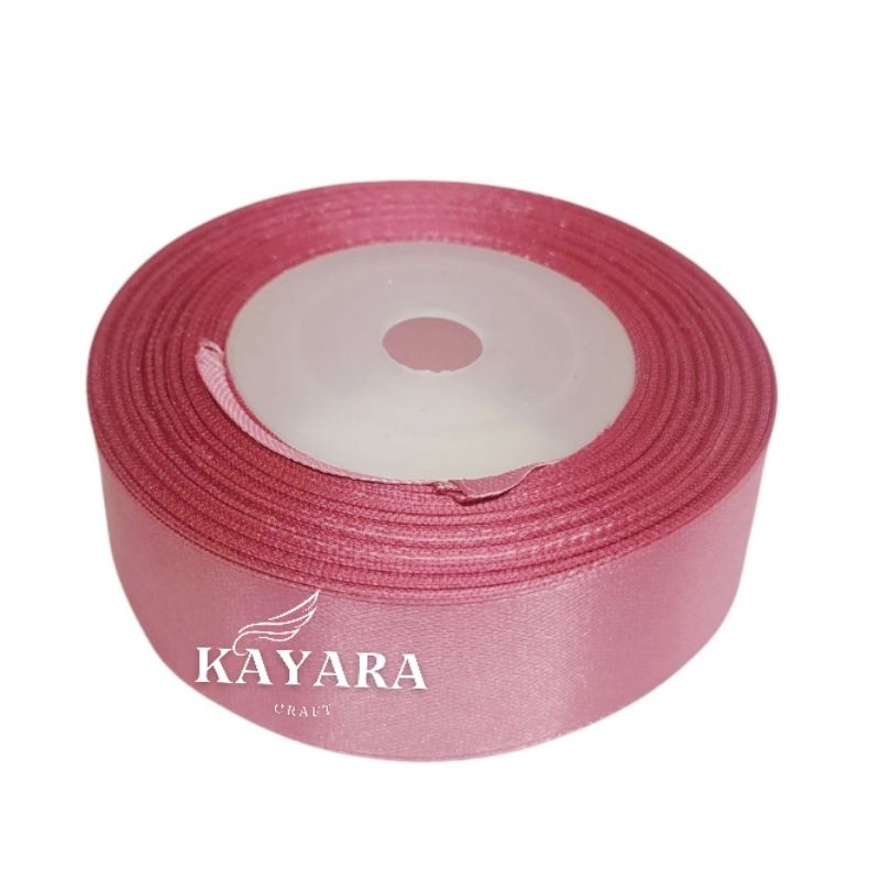 

pita satin murah warna Dusty Pink 2,5cm/Satin Ribbon/Pita Kado Buket Bunga Hampers/Pita Krajinan Dan Dekorasi Warna Darma Wanita